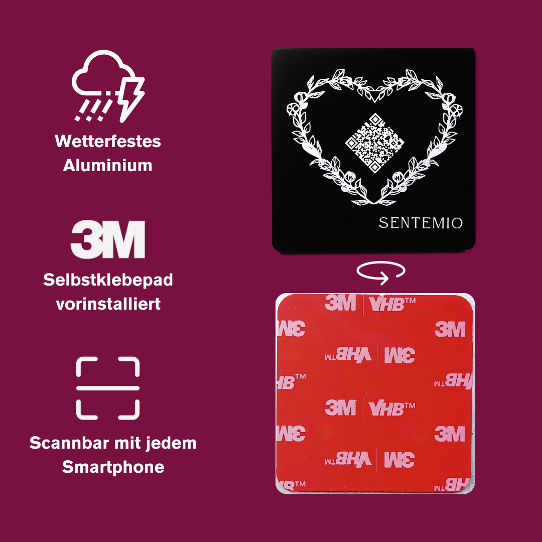 Grabstein QR-Code mit digitaler Gedenkseite