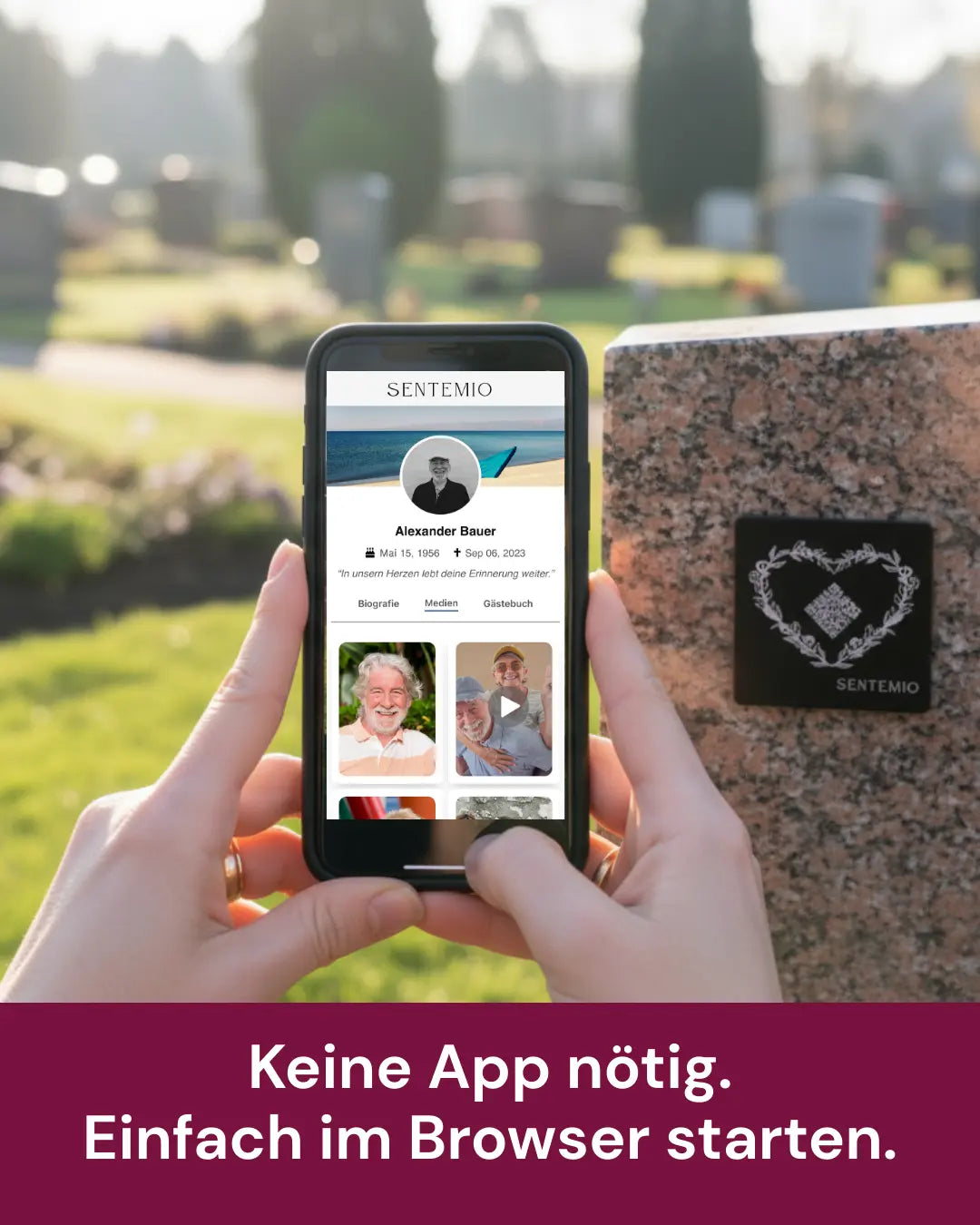QR-Code für Grabstein – digitales Andenken