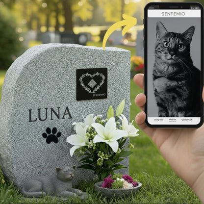 Haustier QR-Code mit digitaler Gedenkseite